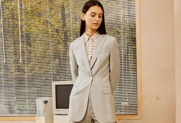 woman tailored suit