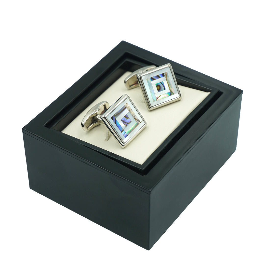 Black Men's Shirt Accessory - Cufflinks