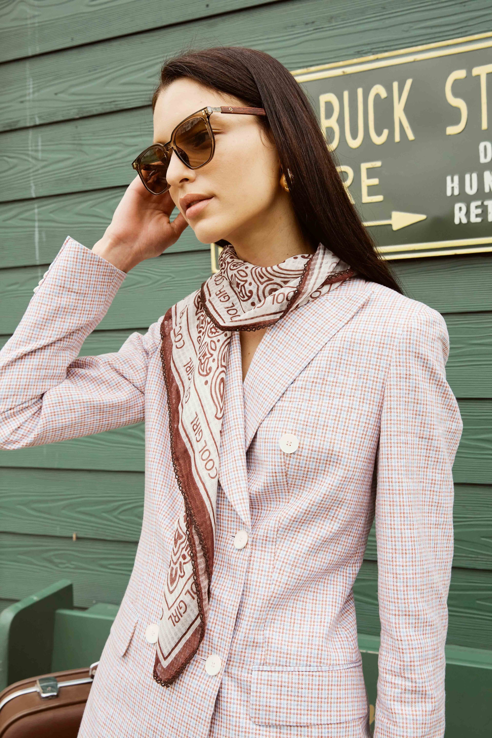 Blue and Red Striped WB Suit with Maroon Shorts for Women