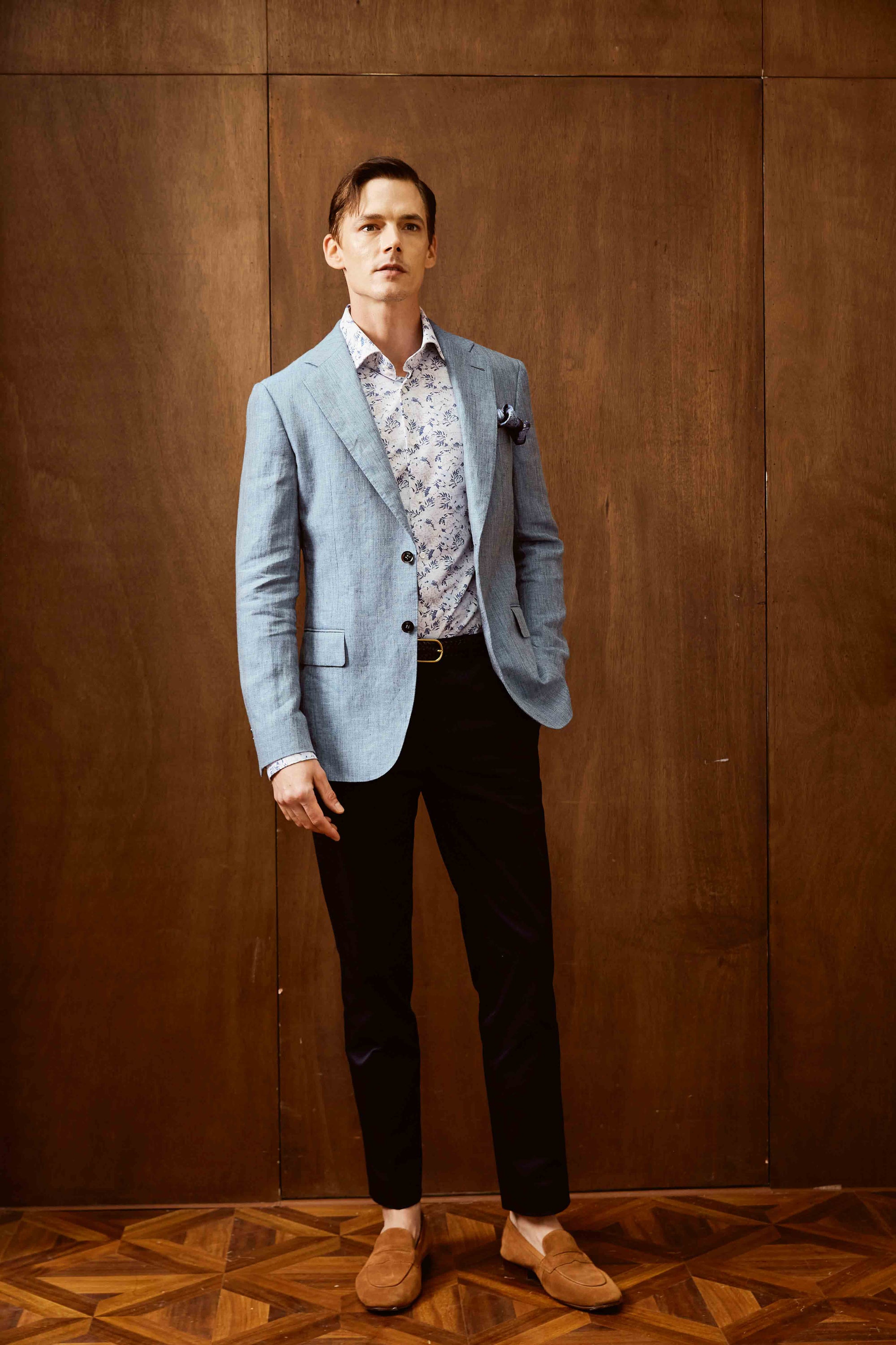 Linen Suit with Cotton Pants