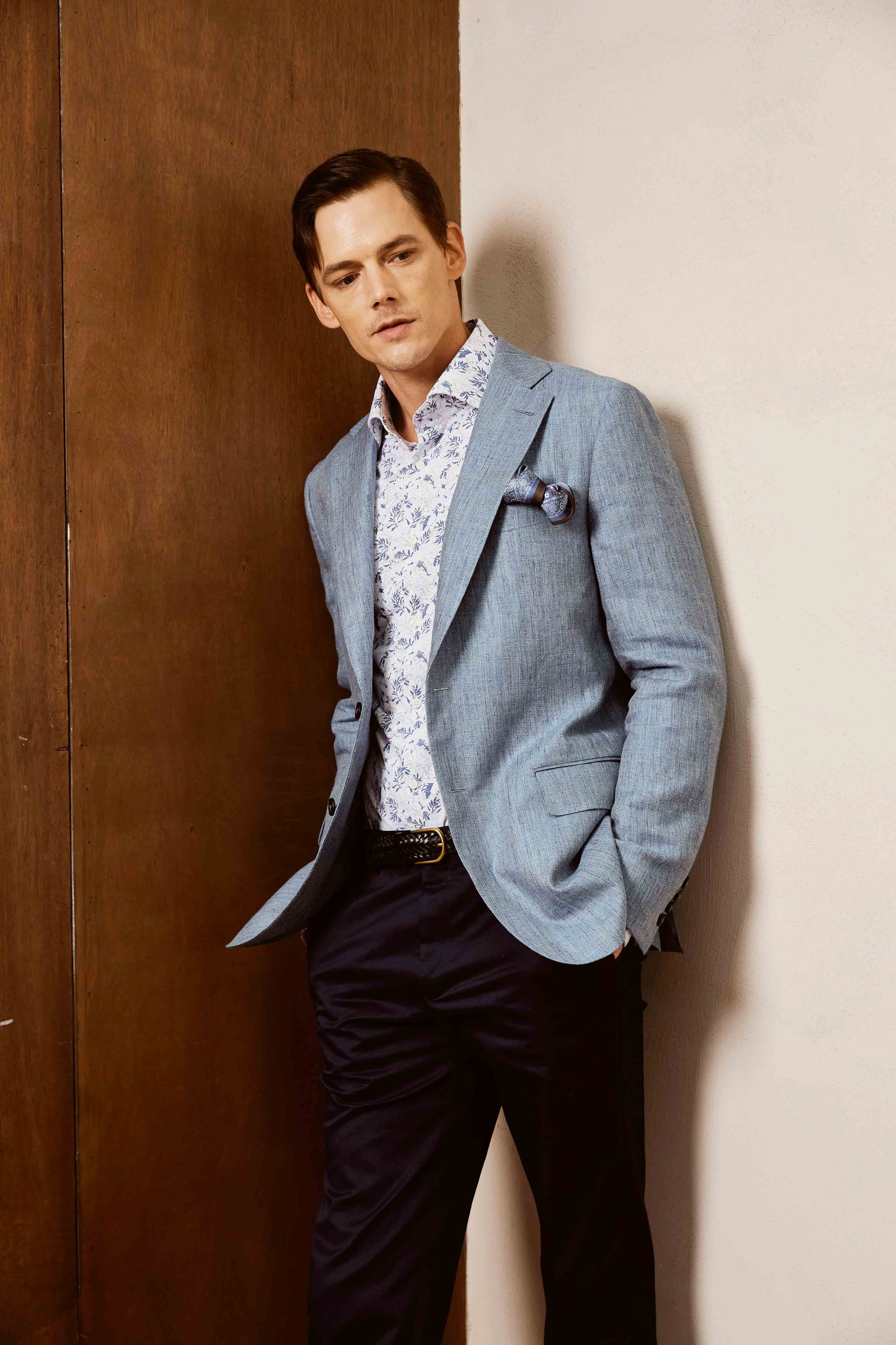 Linen Suit with Cotton Pants