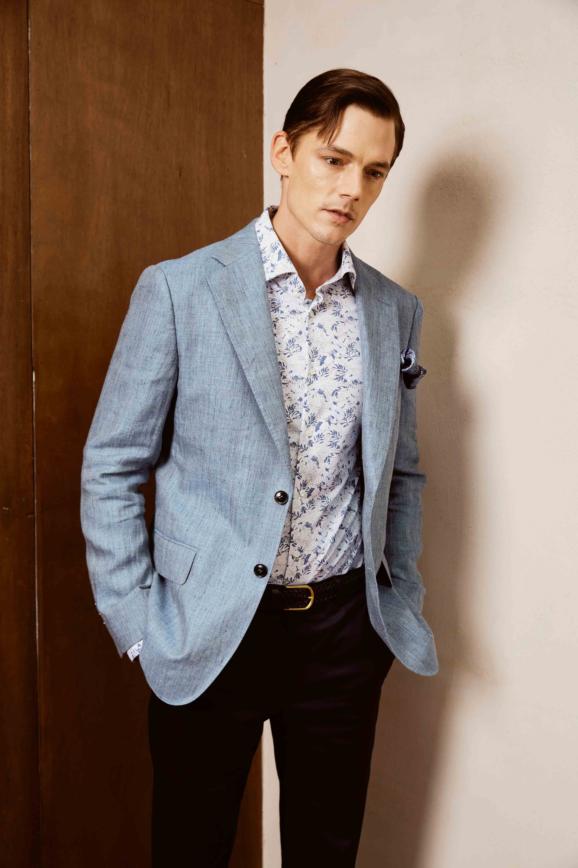 Linen Suit with Cotton Pants