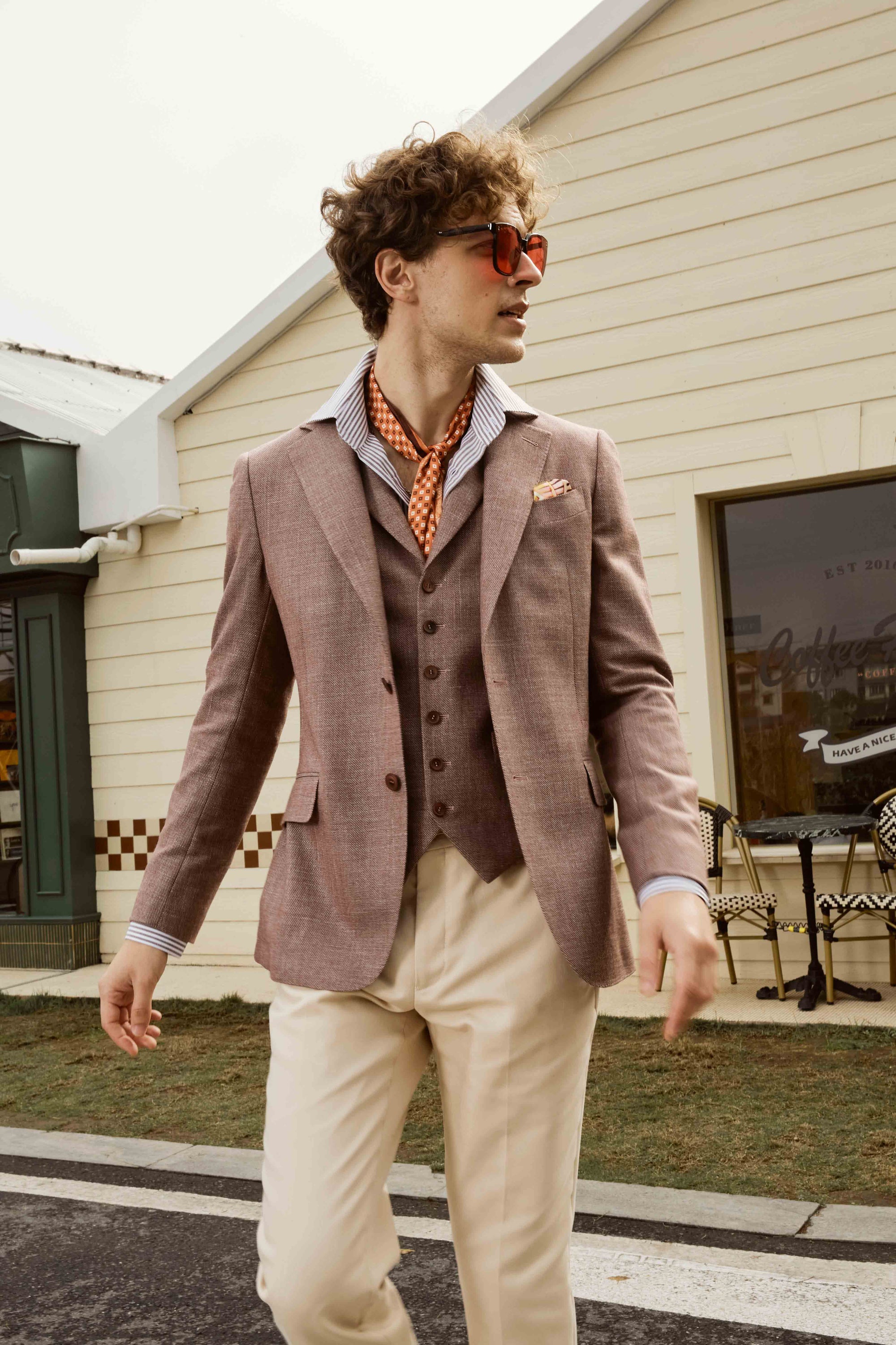 Redwood Suit Set with Vest