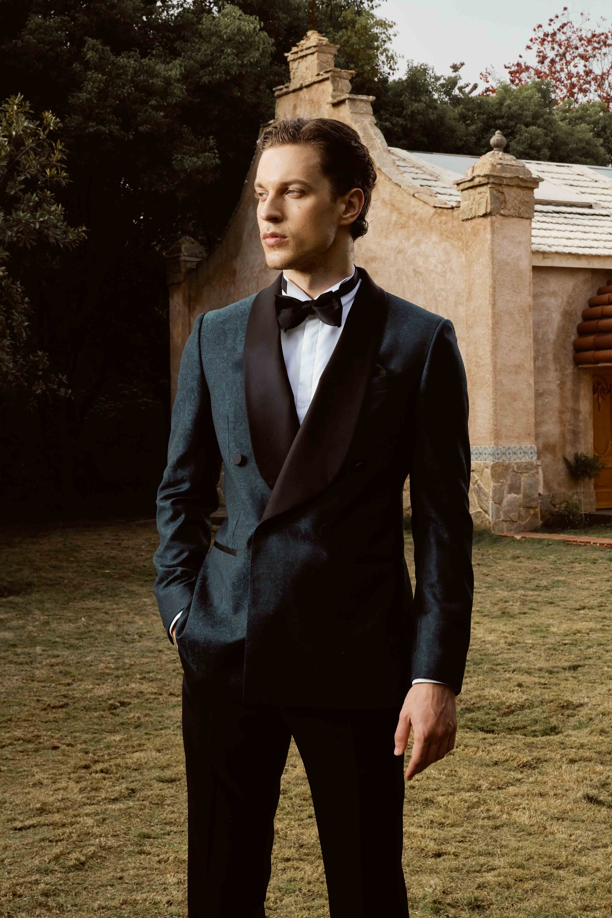 Green Tuxedo Suit Set