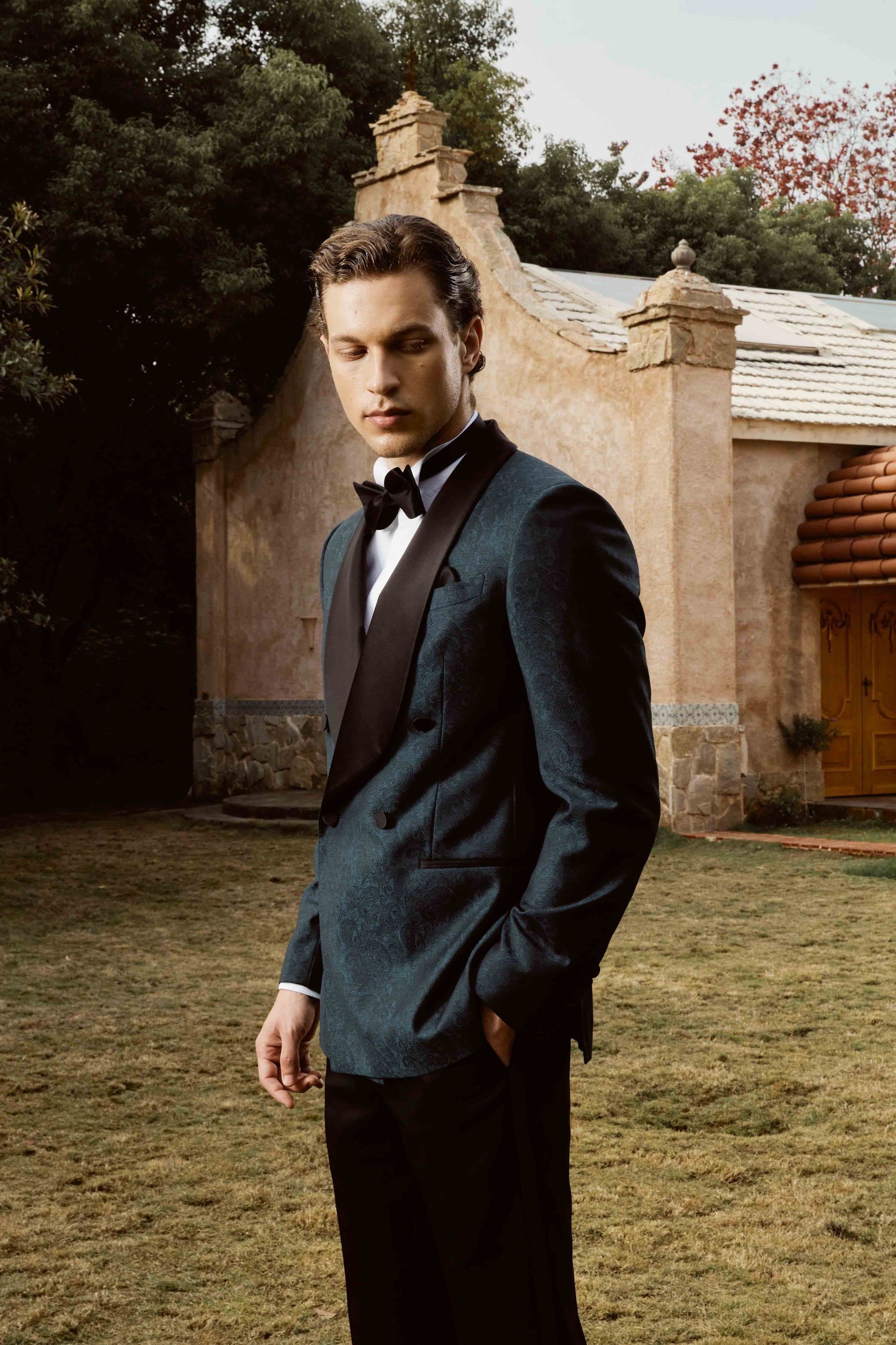 Green Tuxedo Suit Set