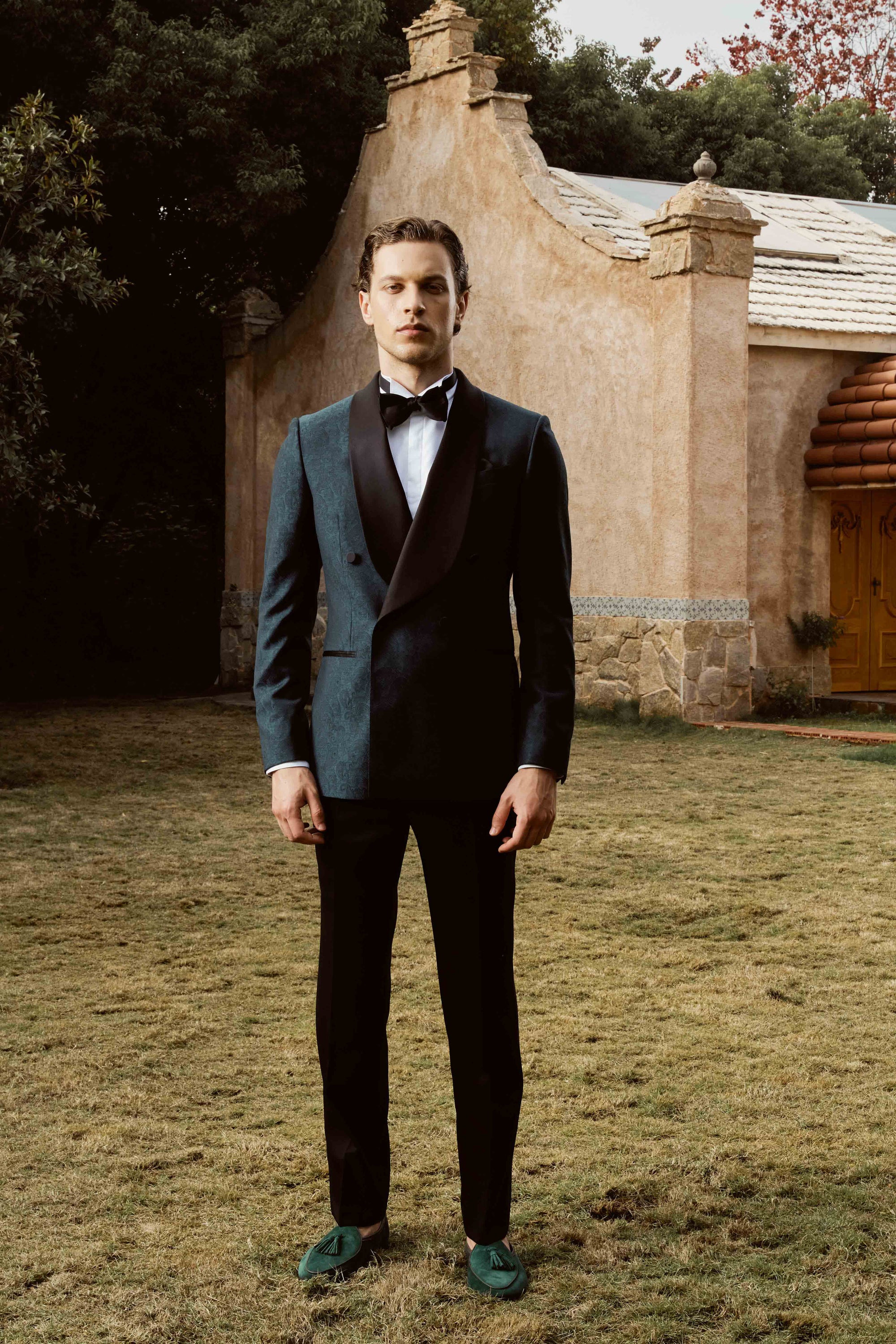 Green Tuxedo Suit Set