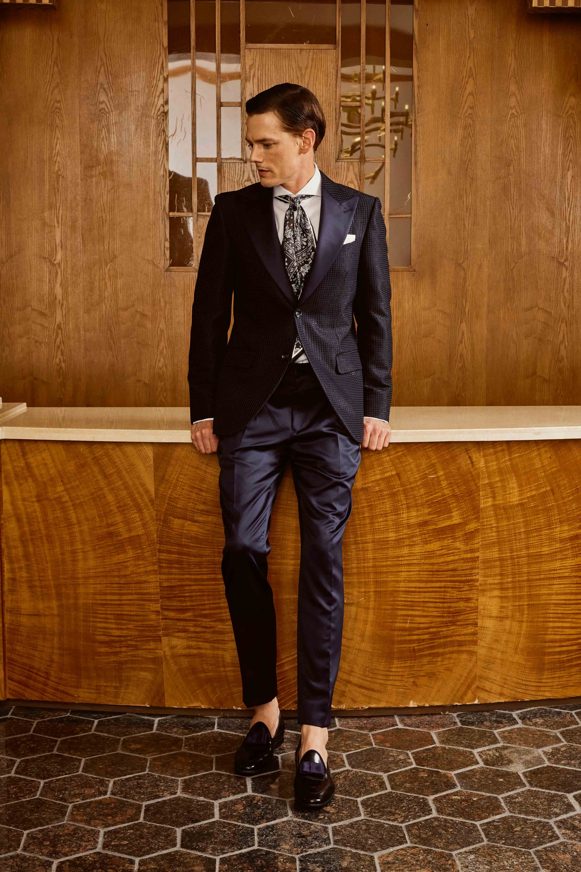 Black Embroidered Suit Set