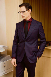 Dark Blue Men Suit