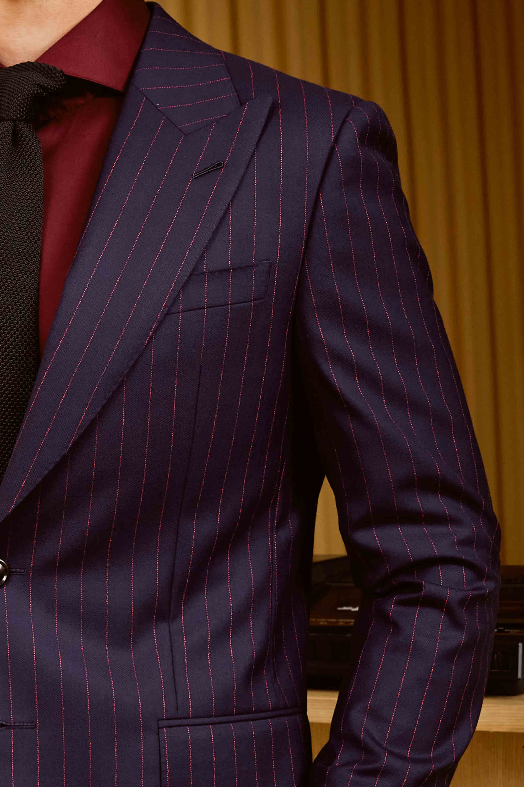 Dark Blue Men Suit
