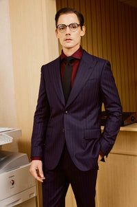 Dark Blue Men Suit
