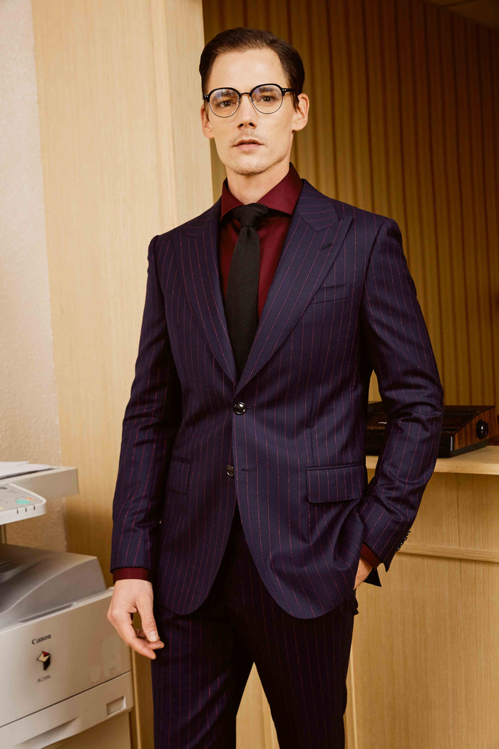 Dark Blue Men Suit