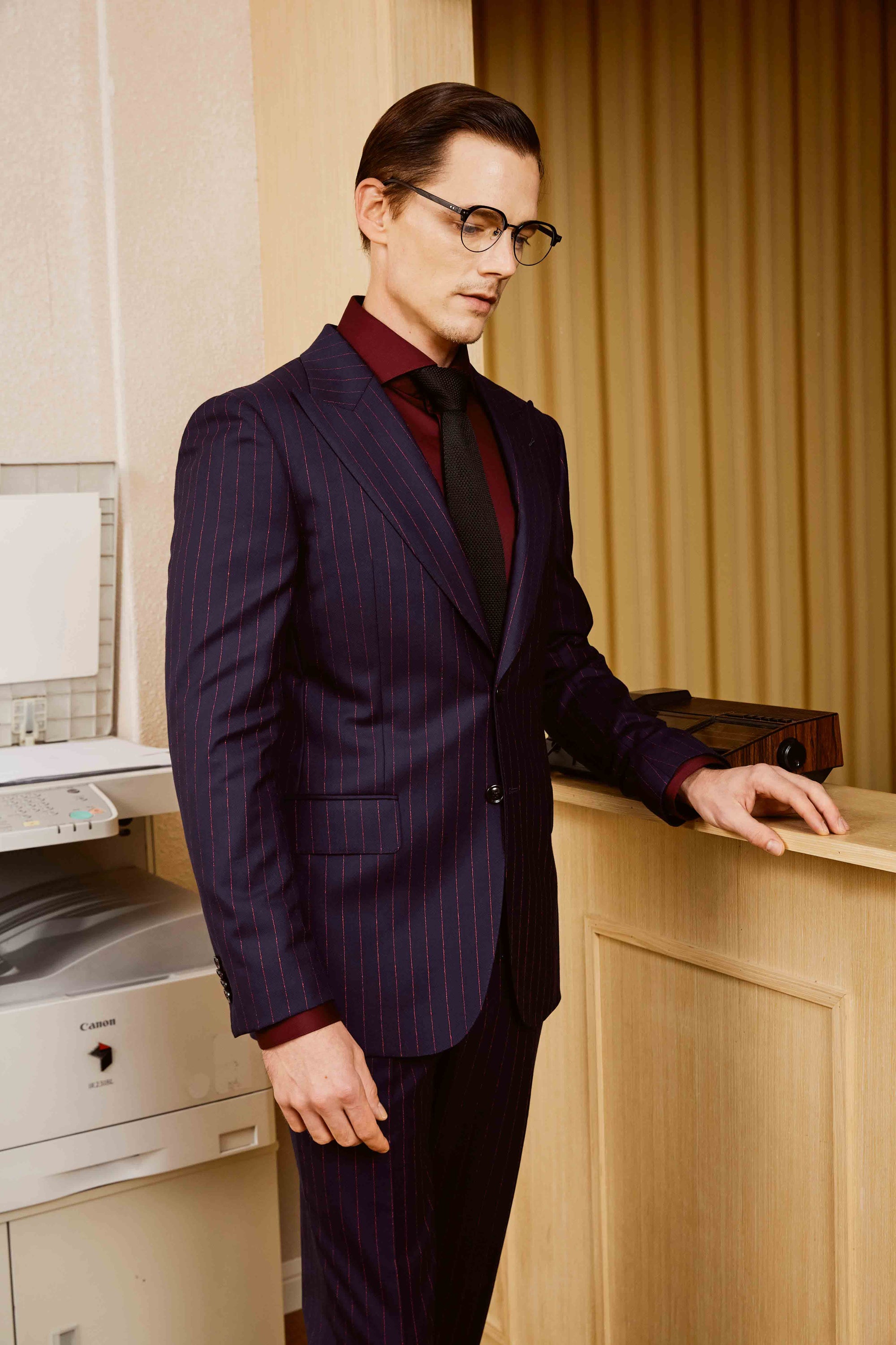 Dark Blue Men Suit