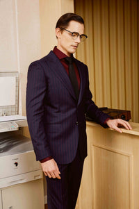 Dark Blue Men Suit