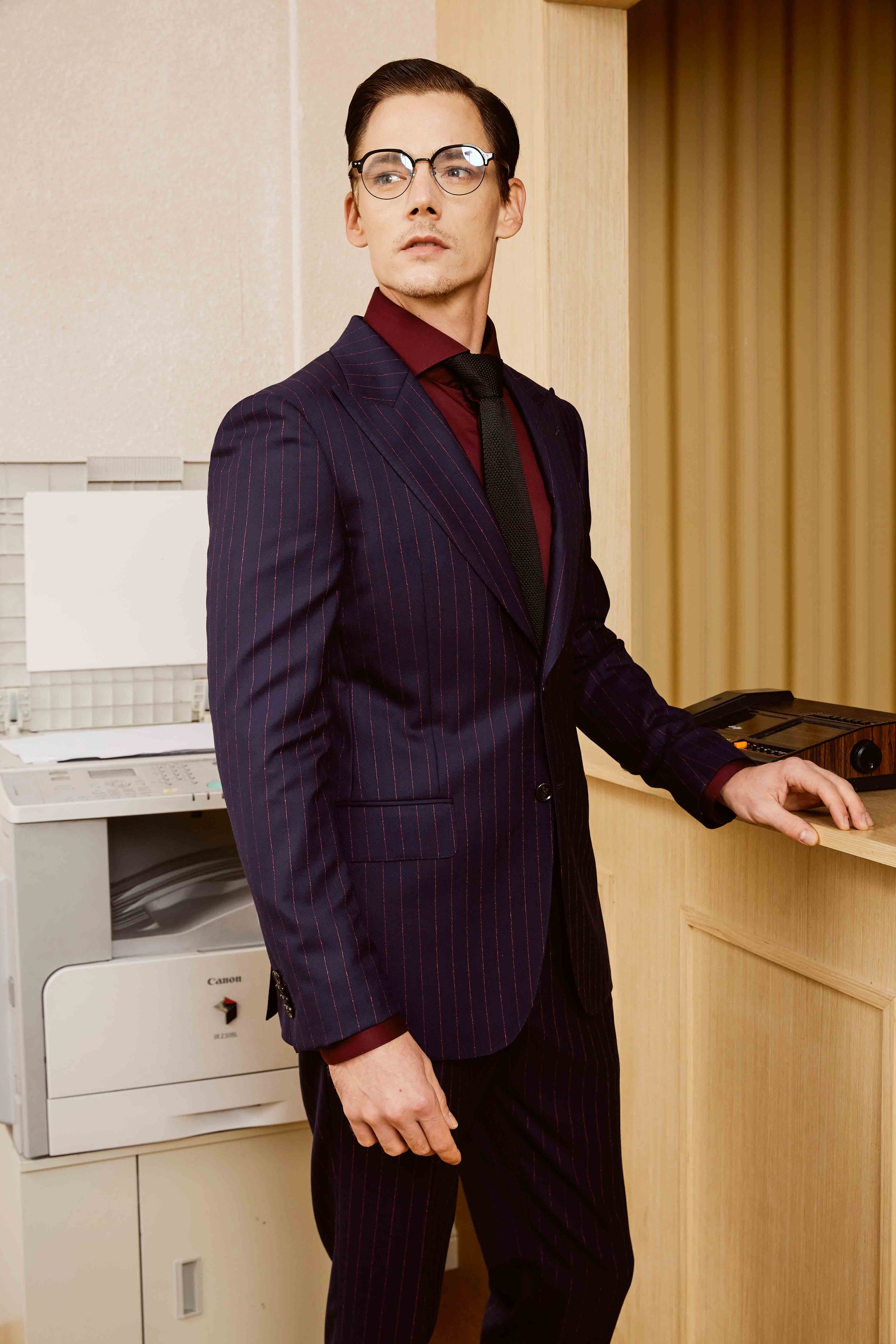 Dark Blue Men Suit