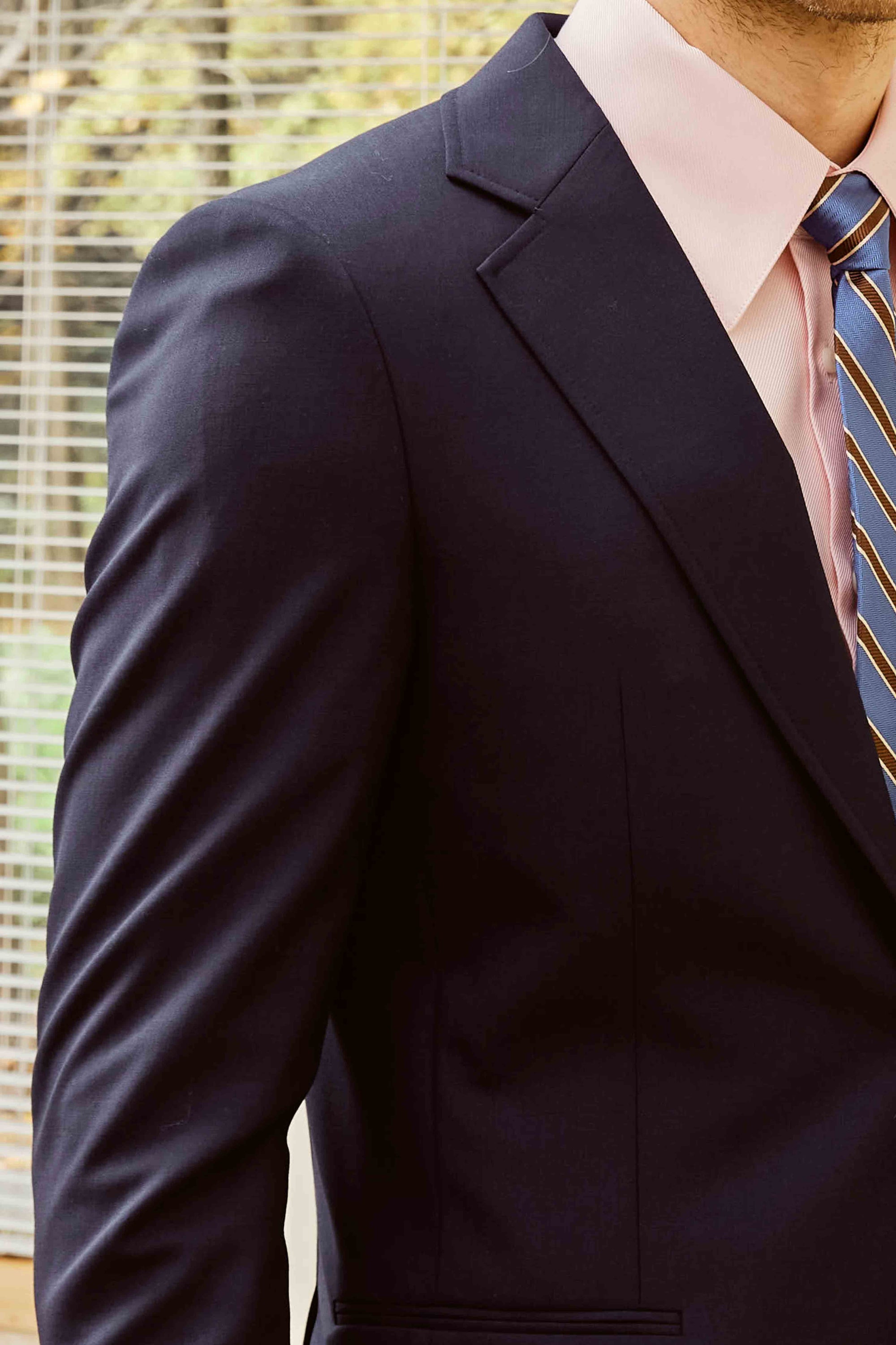 Blue Suit with Customized Tie