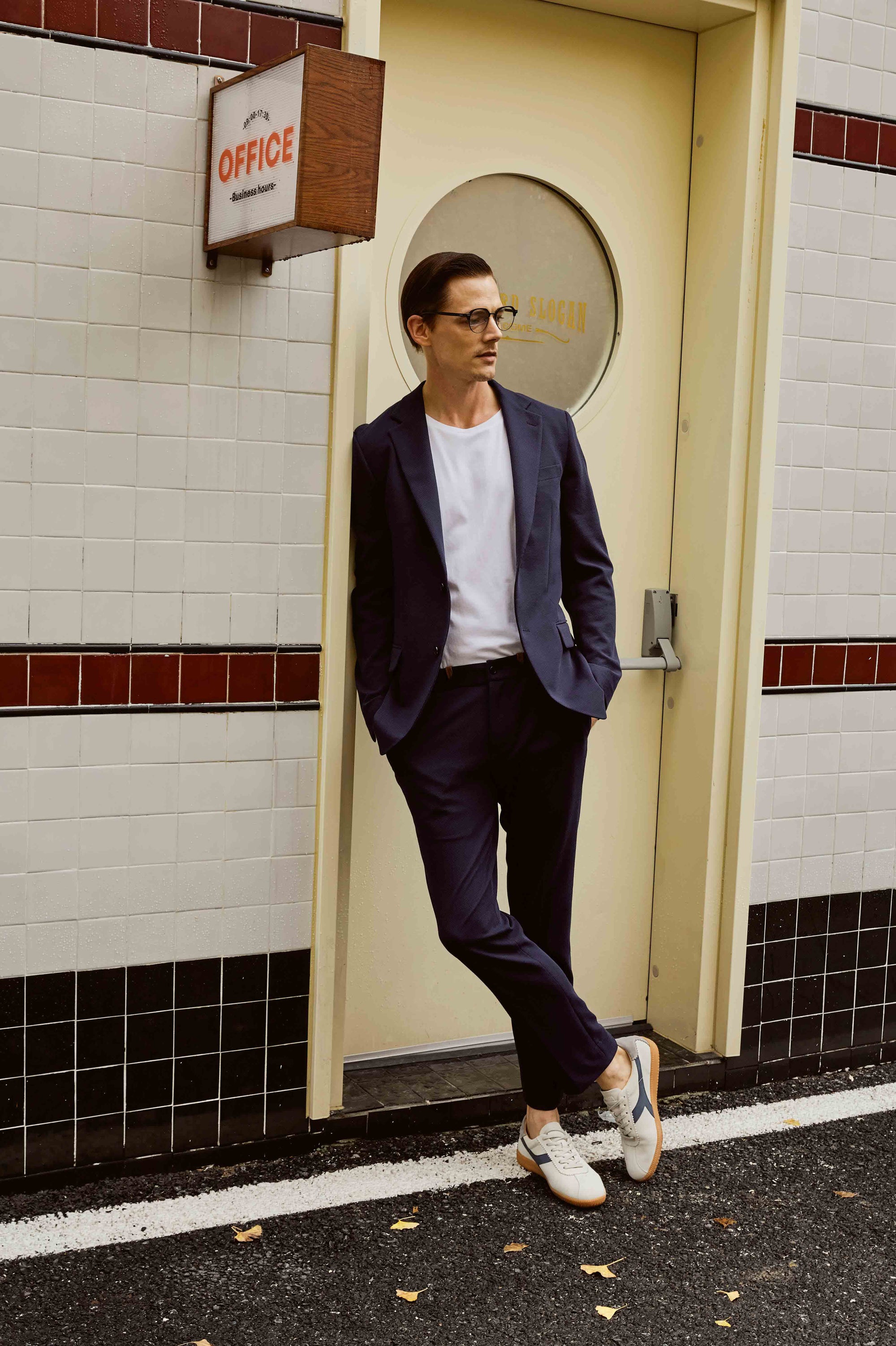 Men's Black Casual Suit Set