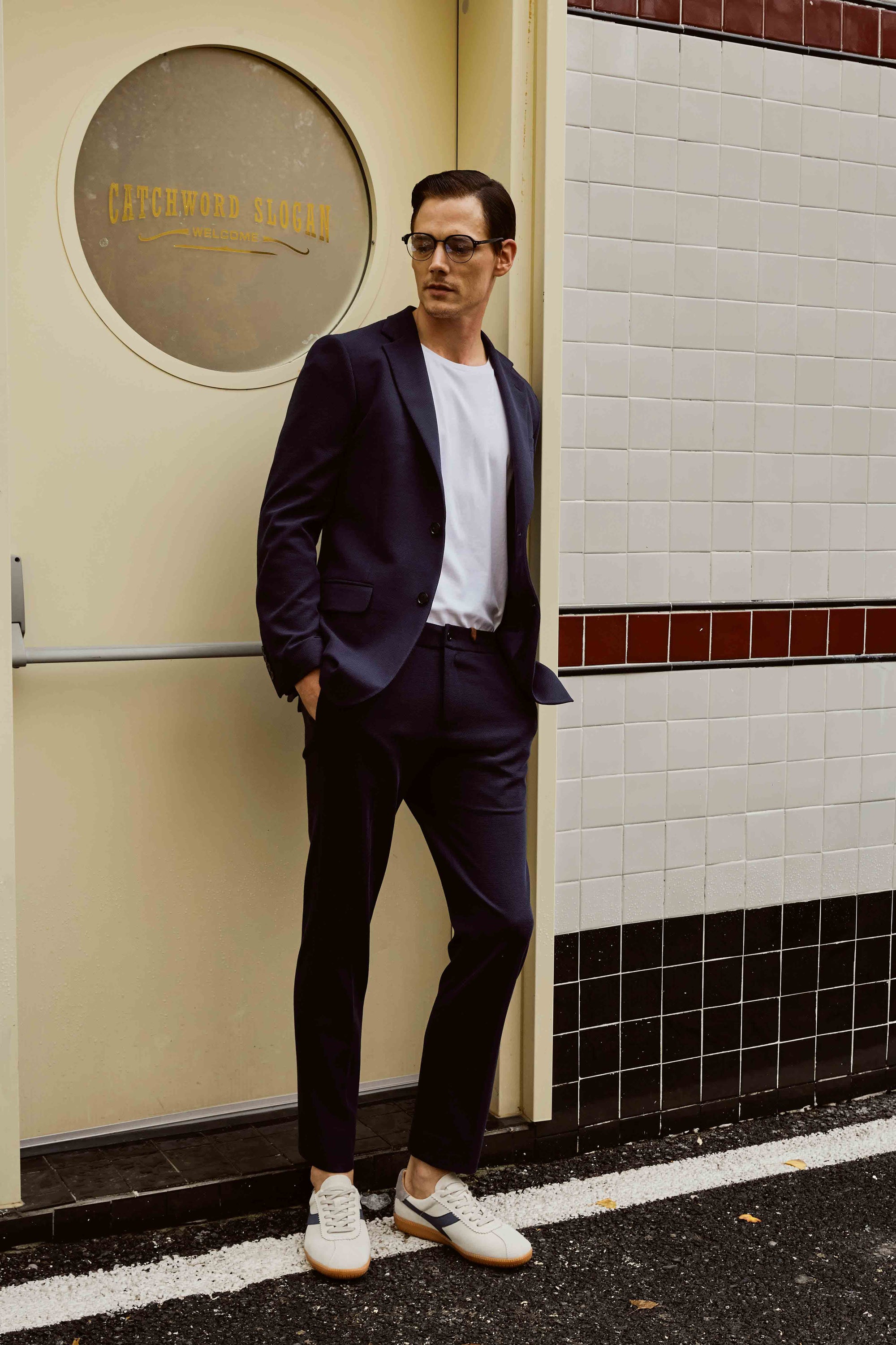 Men's Black Casual Suit Set