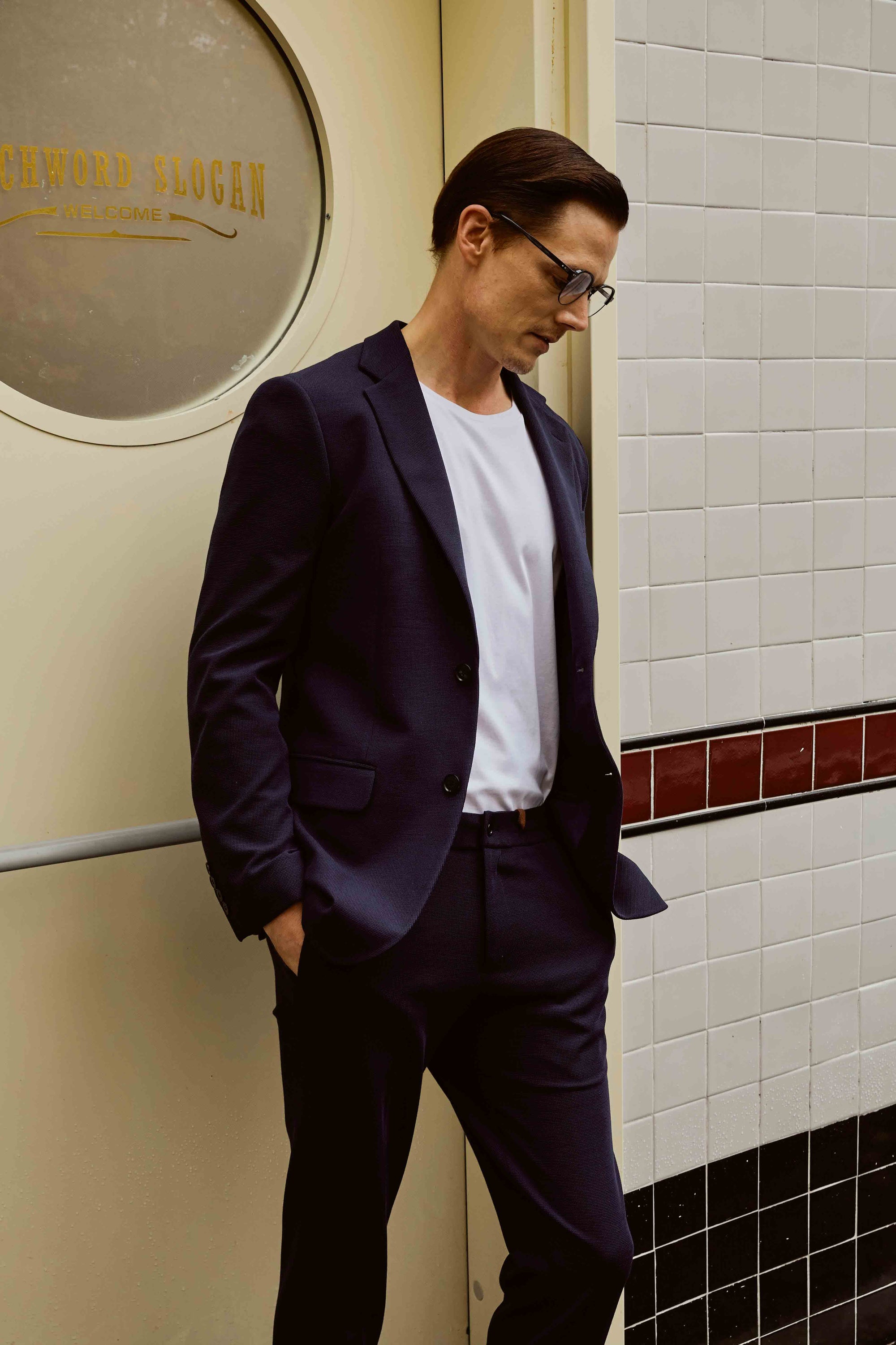 Men's Black Casual Suit Set