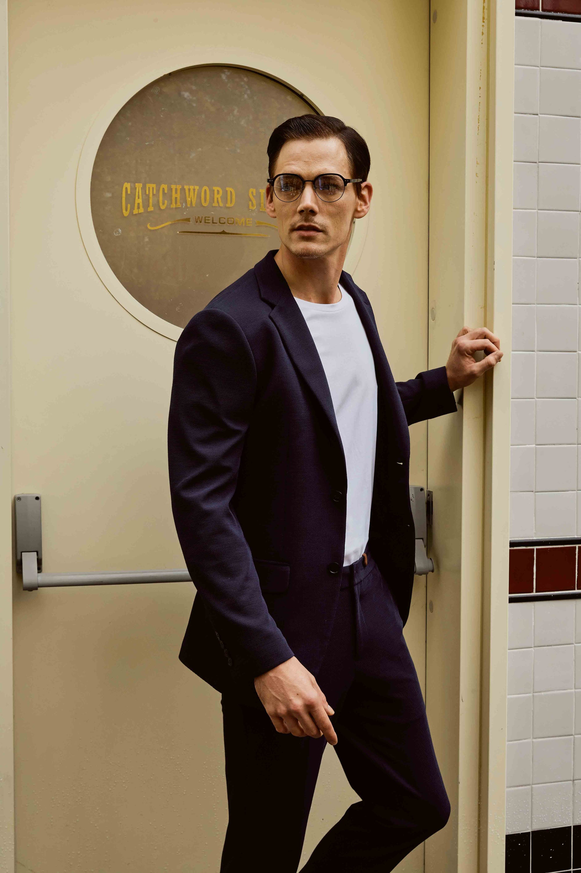 Men's Black Casual Suit Set