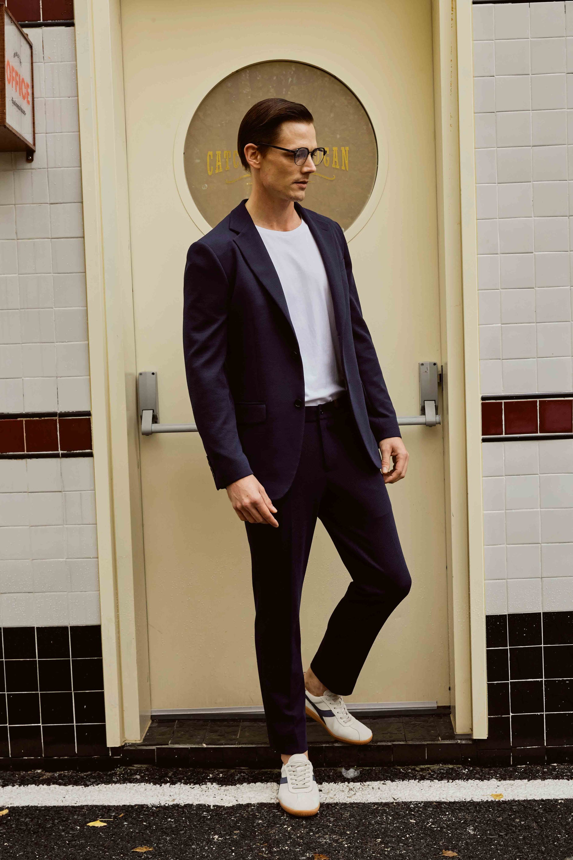 Men's Black Casual Suit Set