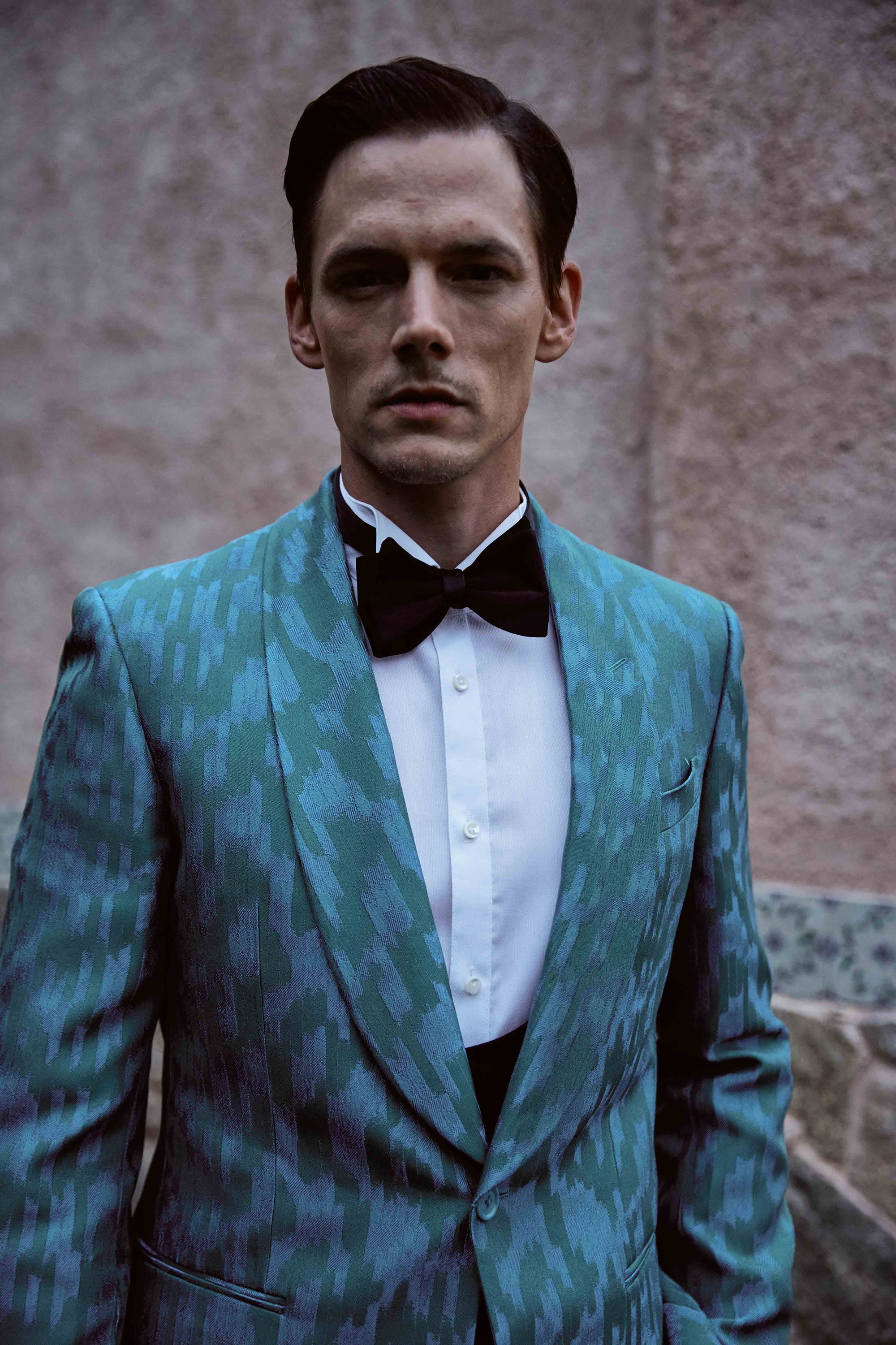 Green and Blue shaded suit set