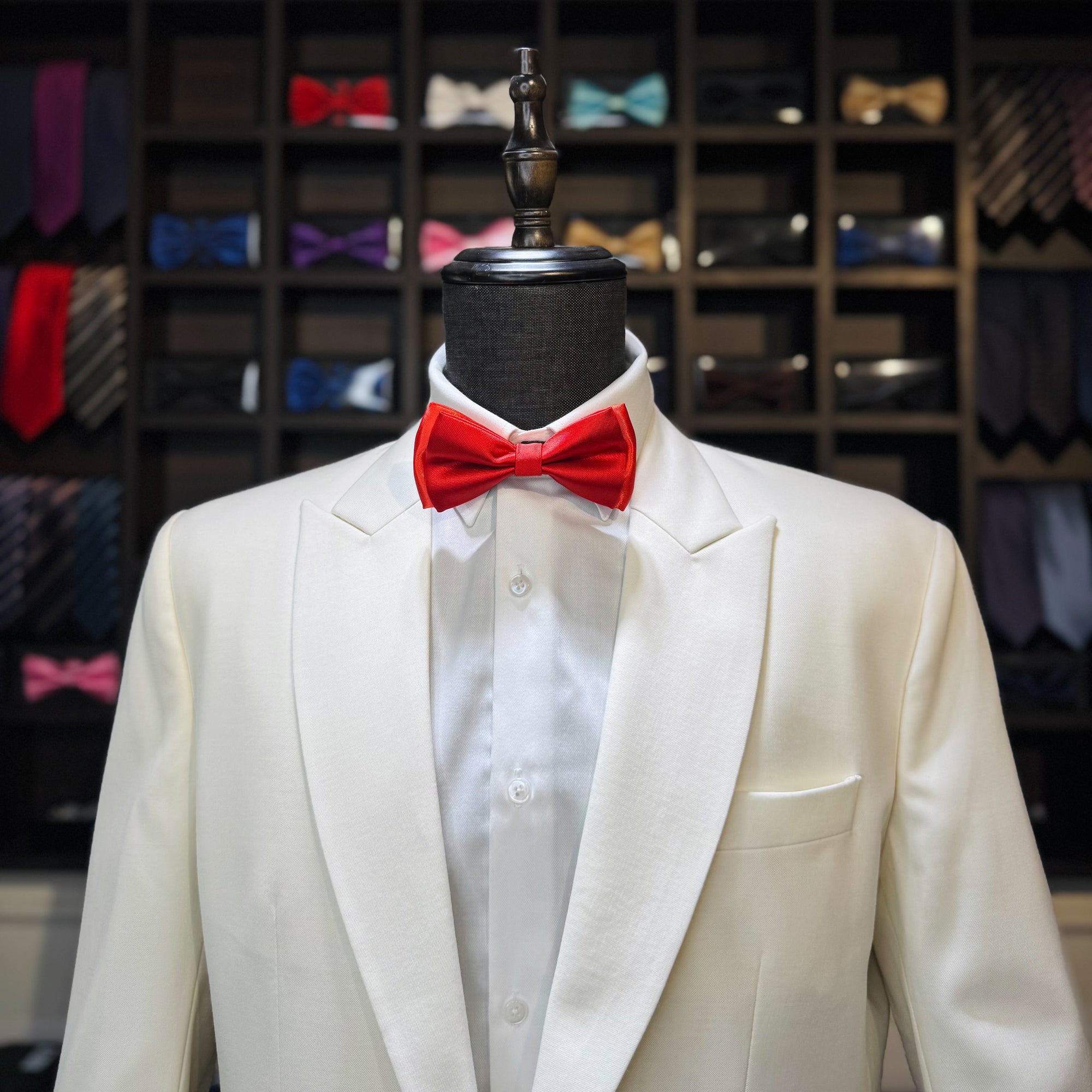 Classic Deep Red Bow Tie