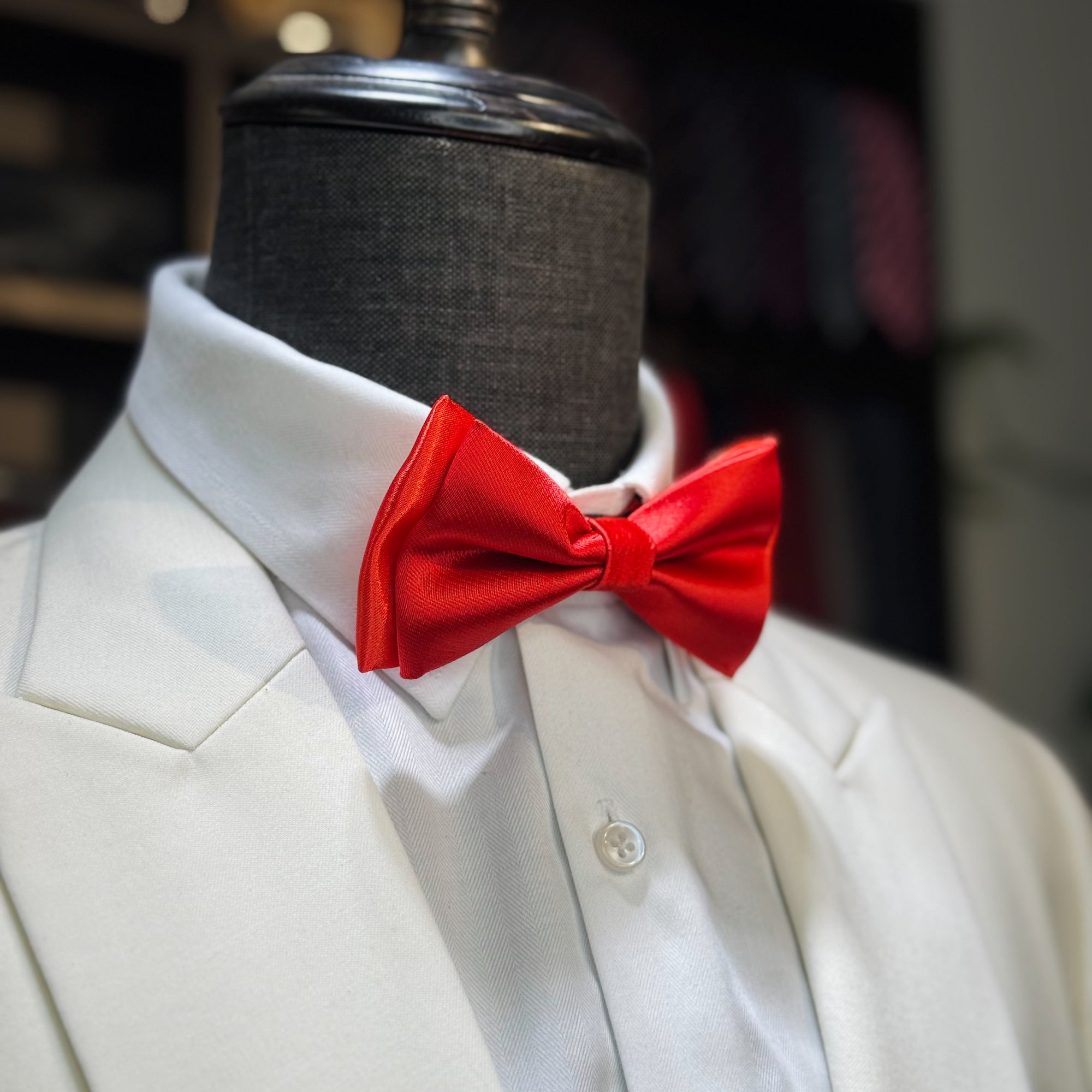 Classic Deep Red Bow Tie