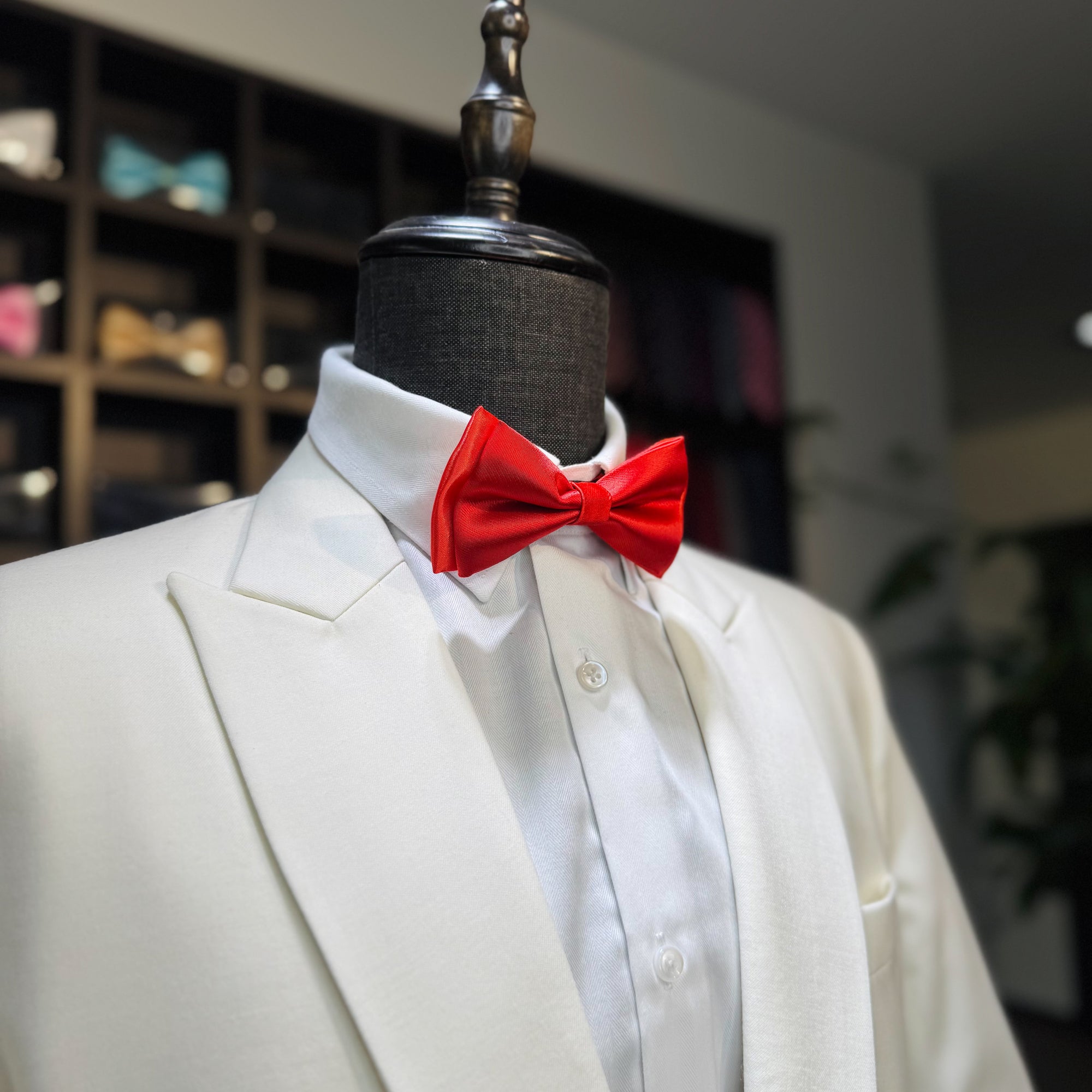 Classic Deep Red Bow Tie