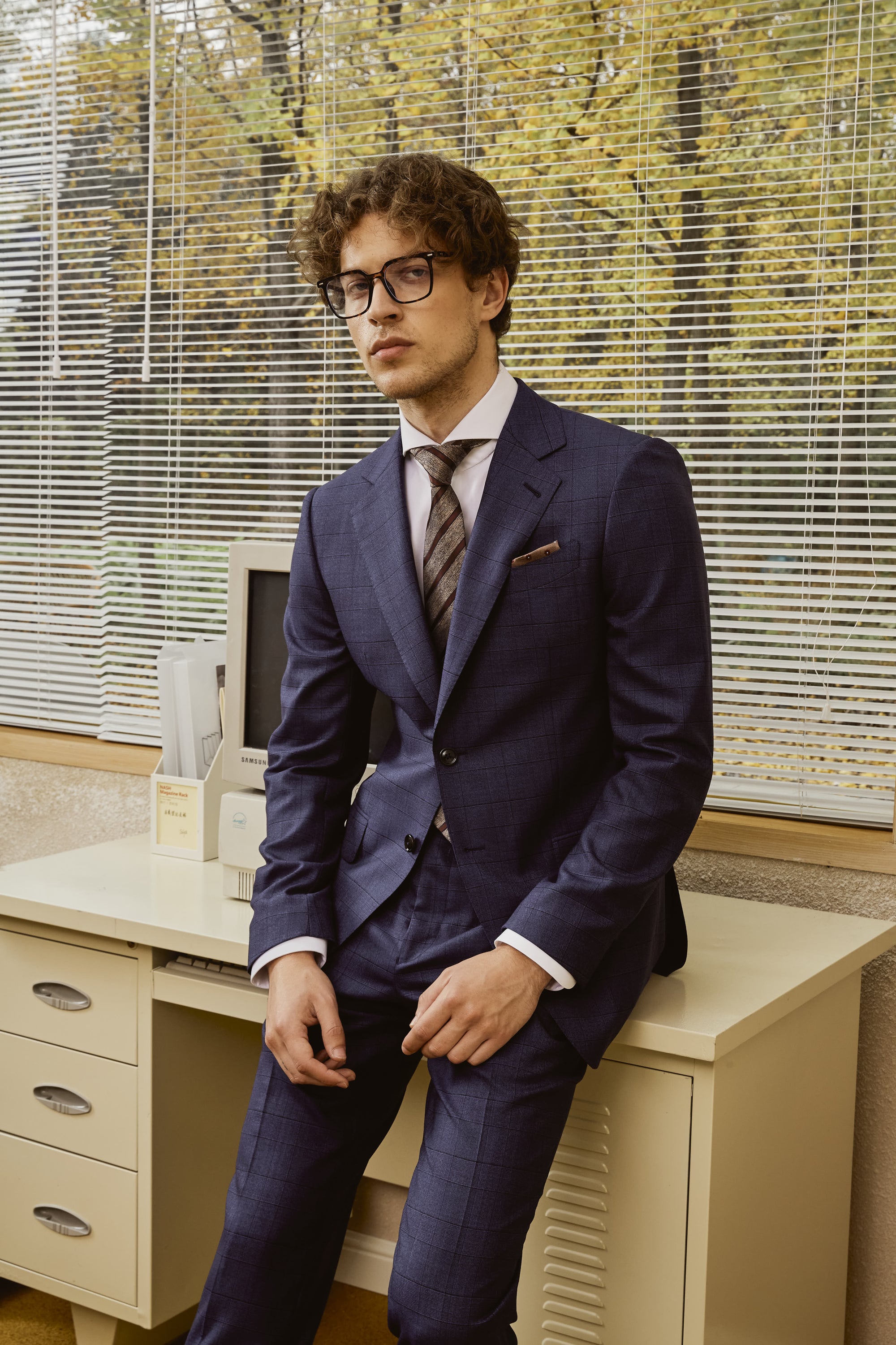  Blue Men's suit