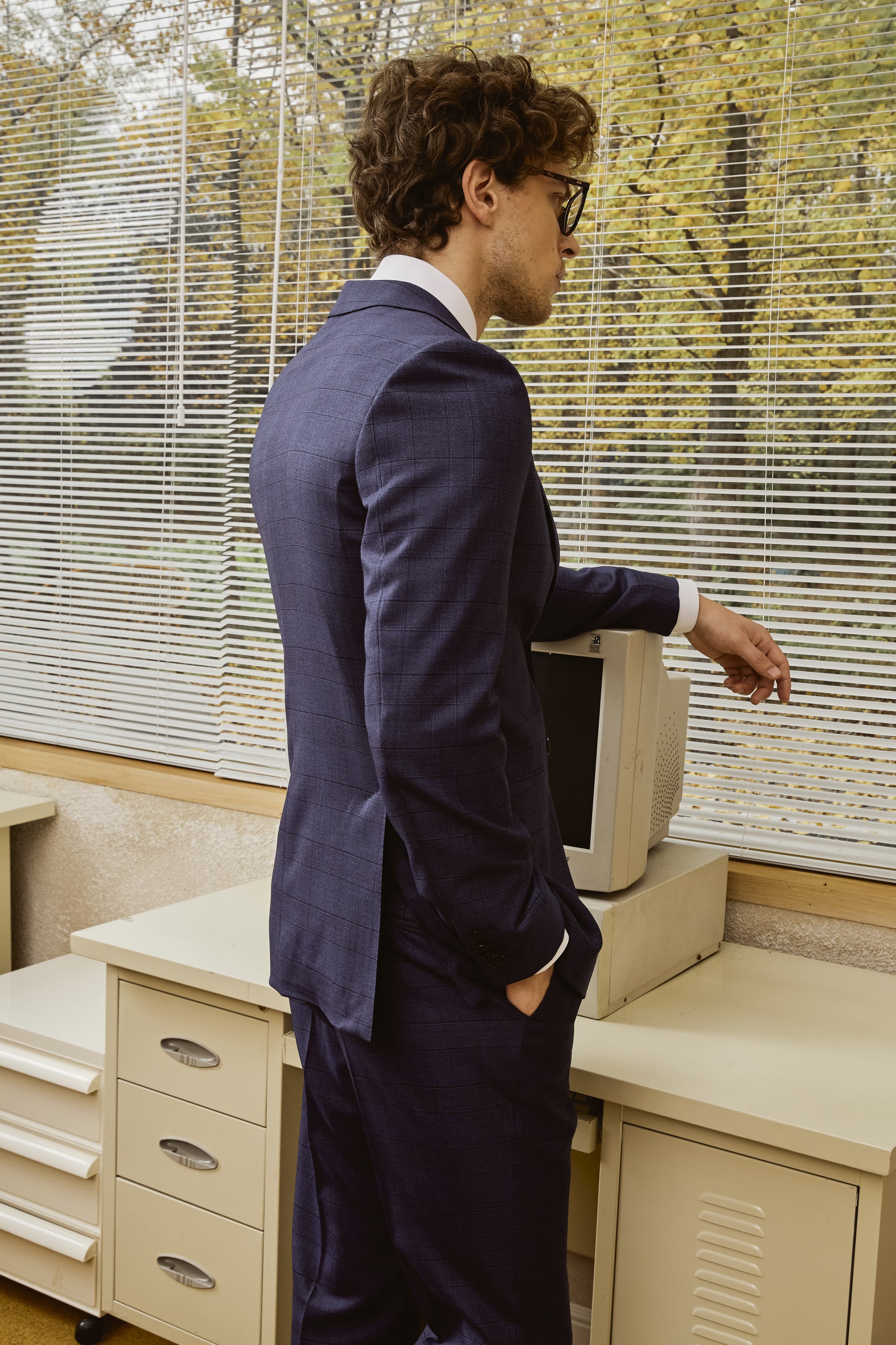  Blue Men's suit