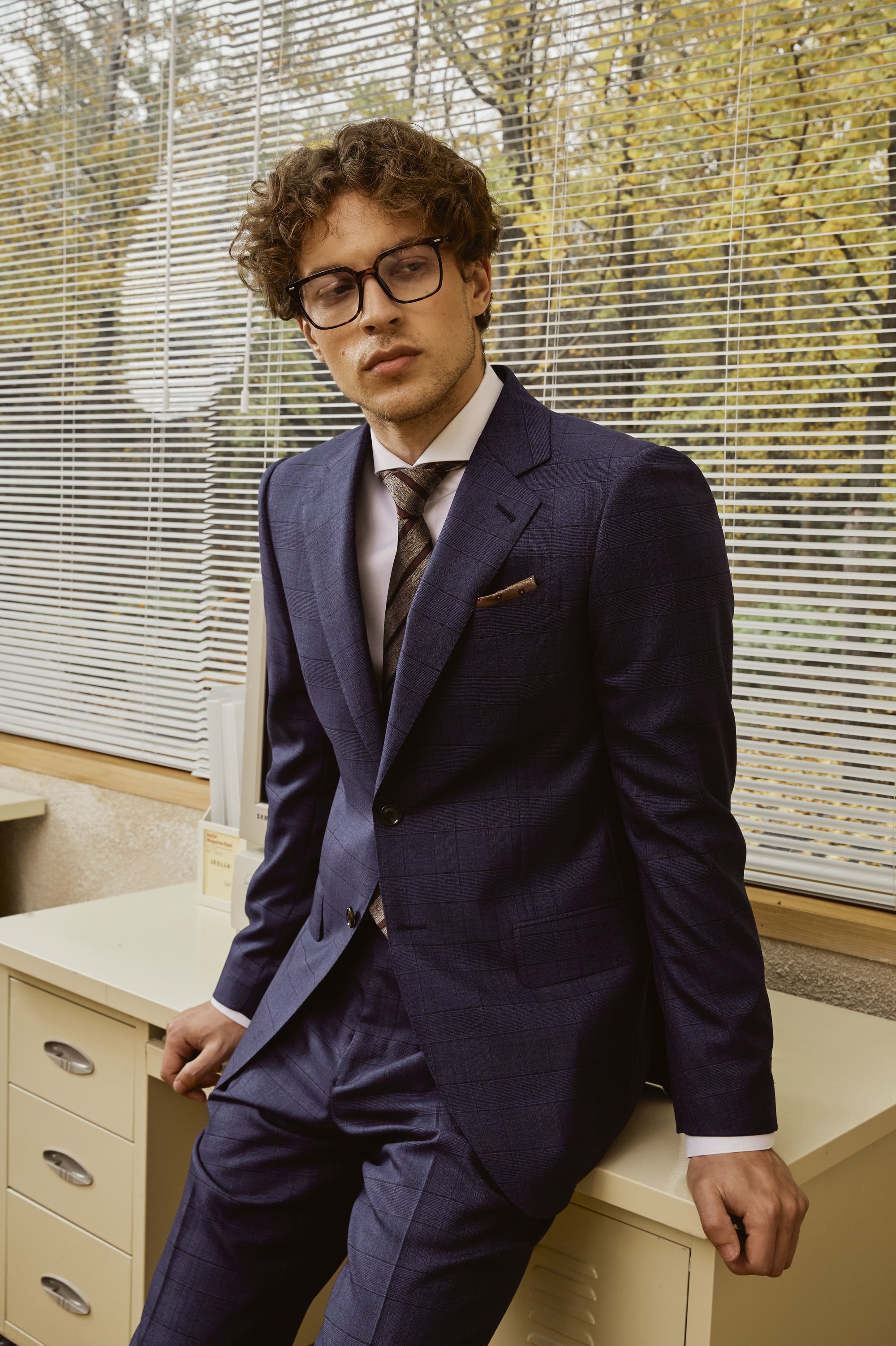  Blue Men's suit