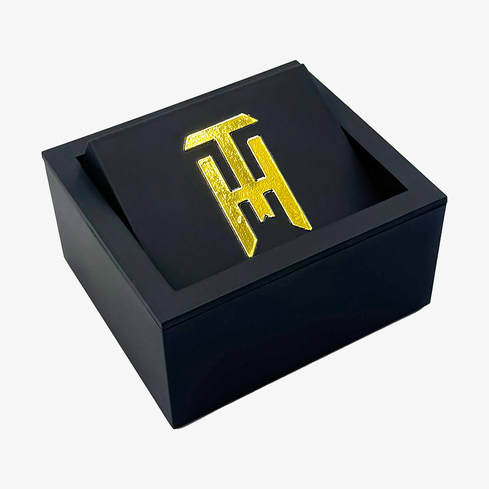 Gold & Black Stone Cufflinks