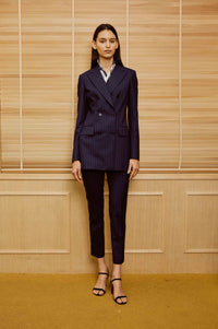 Dark Blue Suit with White Running Design for Women