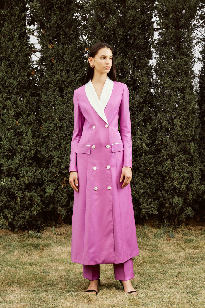 Fandango Long Suit Set with Shawl Lapel for Women
