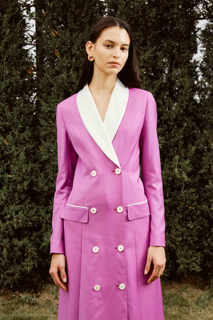 Fandango Long Suit Set with Shawl Lapel for Women
