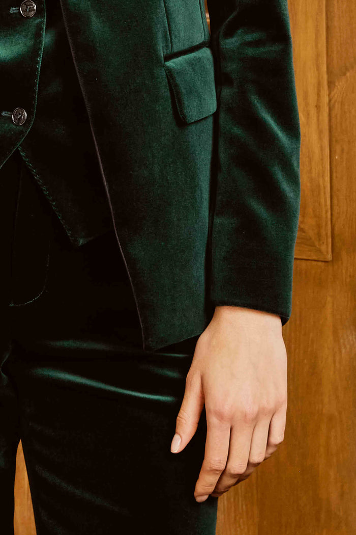 Suit Set for Women with Vest and Fancy Tie