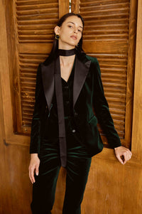 Suit Set for Women with Vest and Fancy Tie