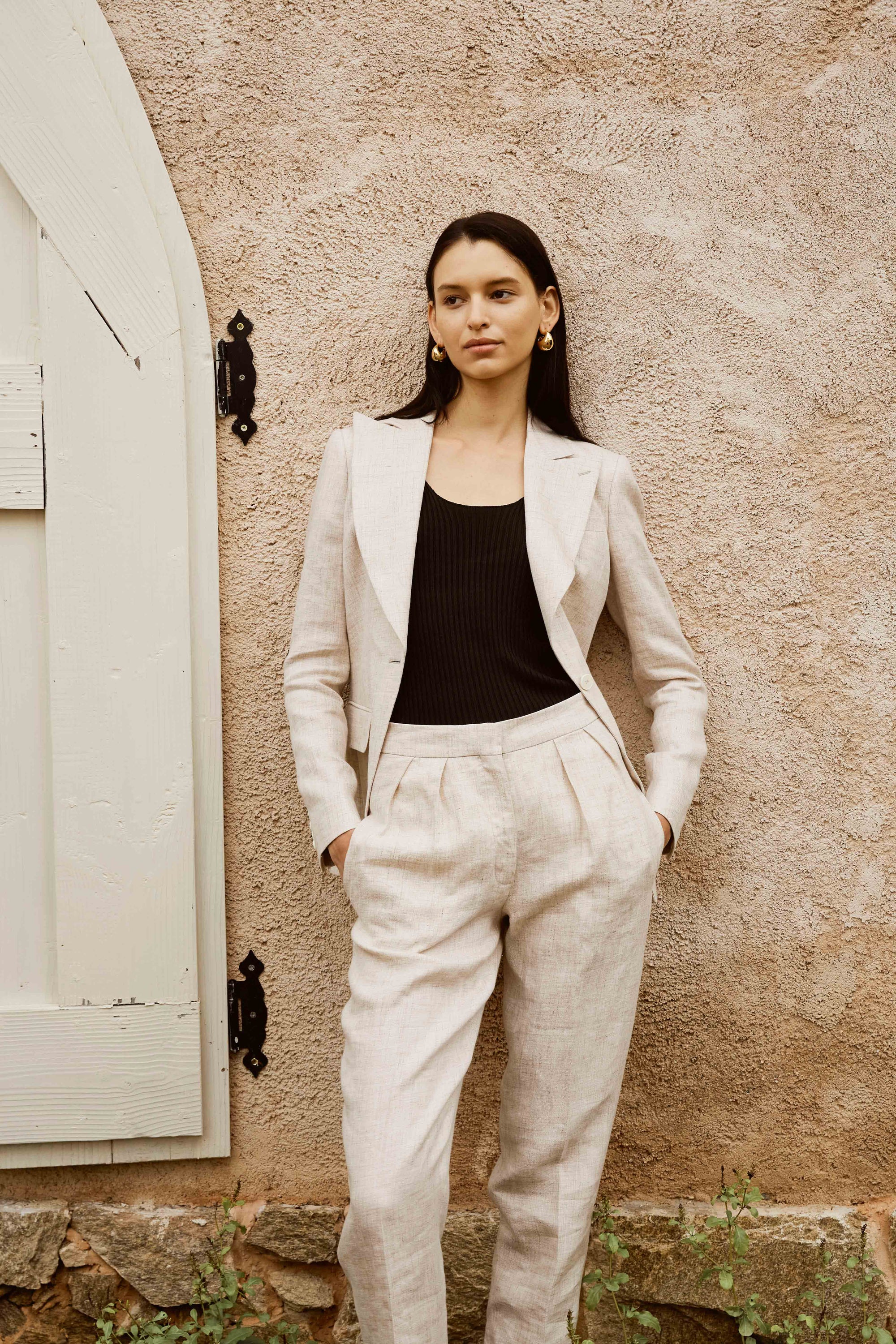 Linen Suit  Set - Women