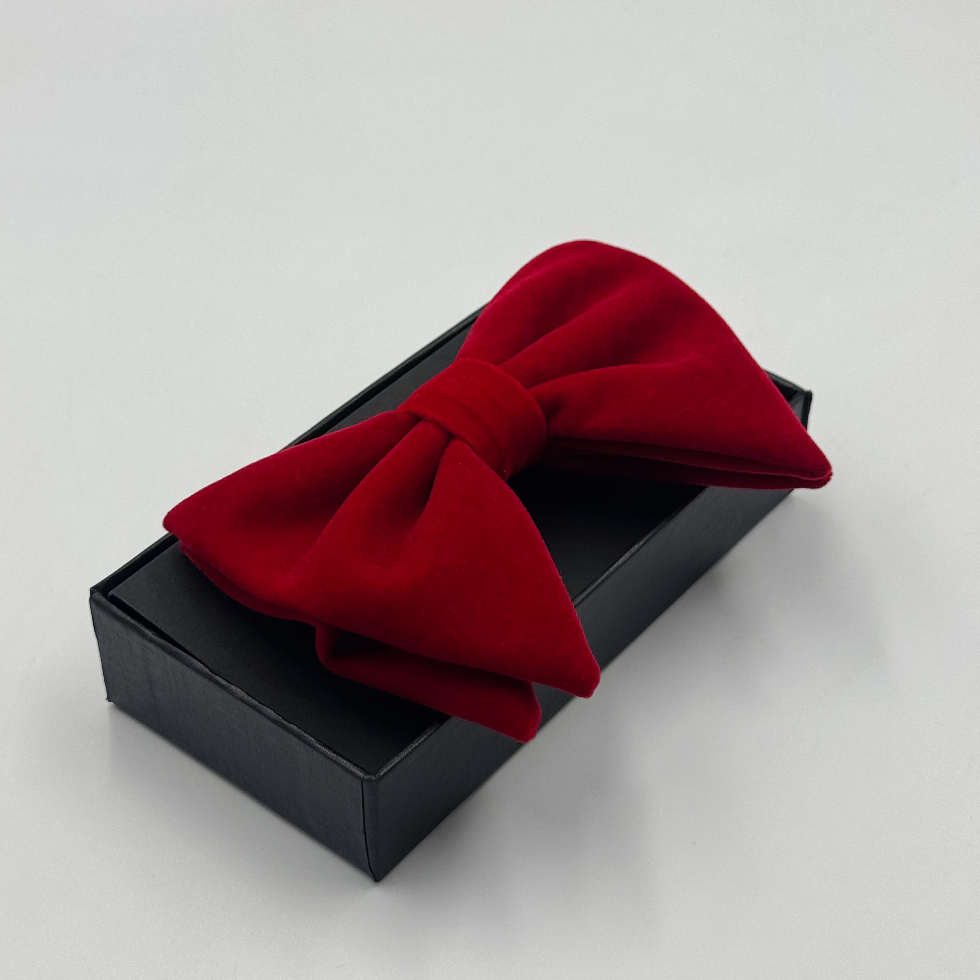 Luxurious Red Velvet Bow Tie