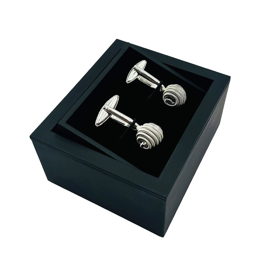 Silver Spiral Cufflinks