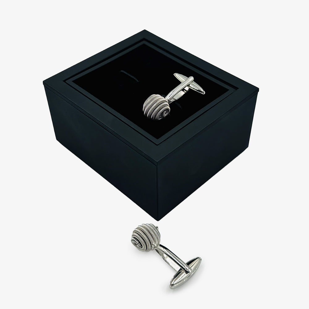 Silver Spiral Cufflinks